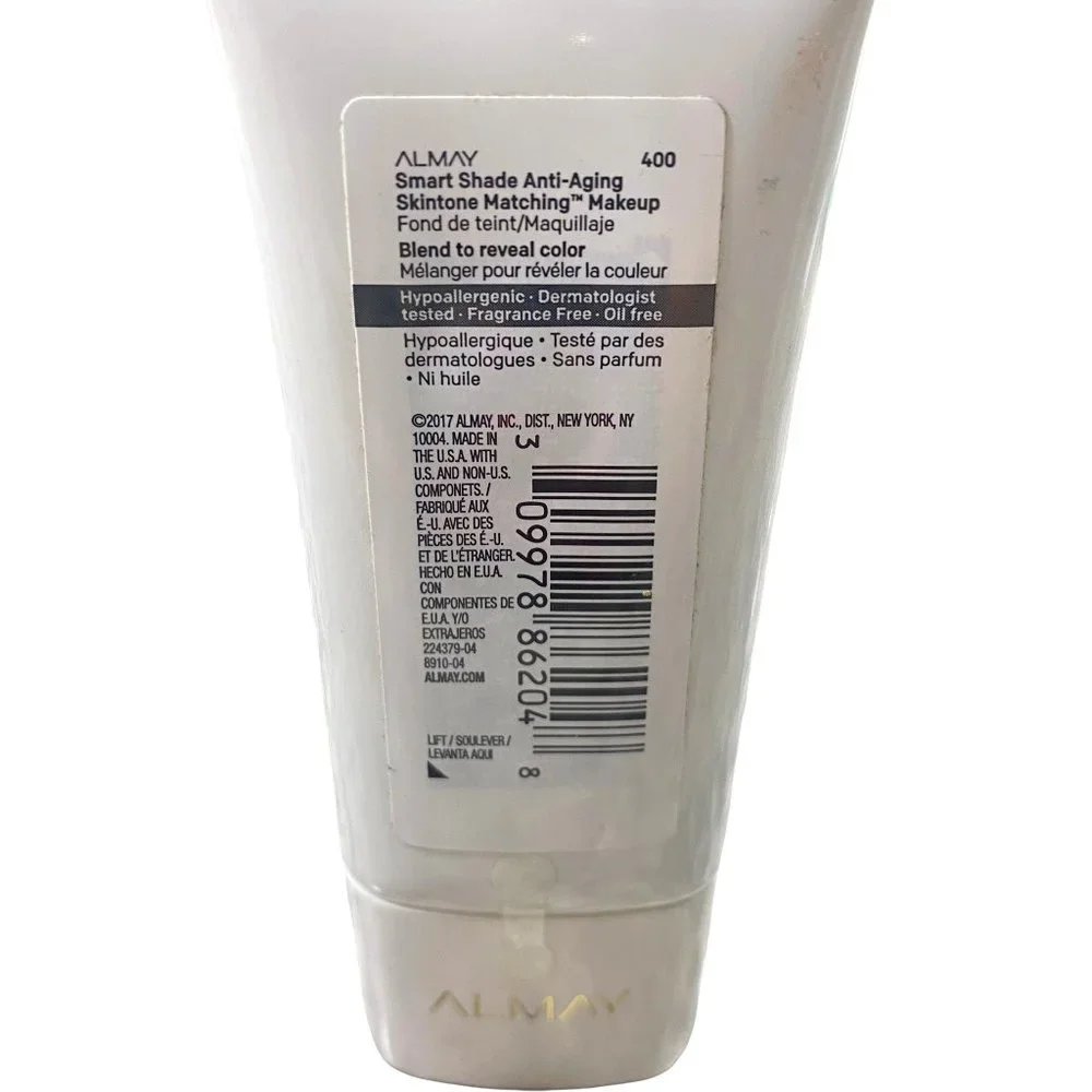 ALMAY Smart Shade Skintone Matching Makeup 400 Moyen Fragrance Free Lot of 2